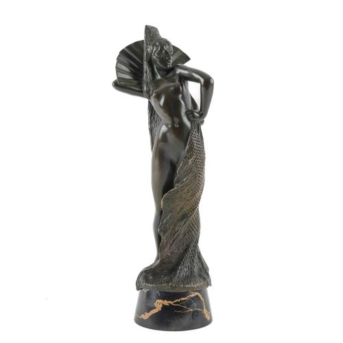 AN ART DECO BRONZE FIGURE OF A DANCER