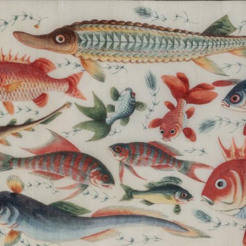 A GROUP OF CHINESE PAINTINGS ON RICE PAPER