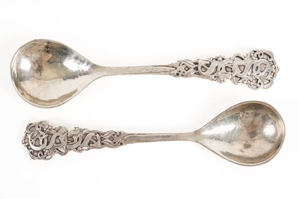 TWO SIMILAR  OMAR RAMSDEN SILVER SPOONS (2)