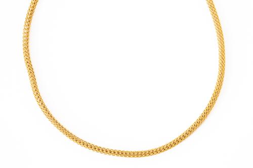 AN 18CT GOLD NECKLACE CHAIN
