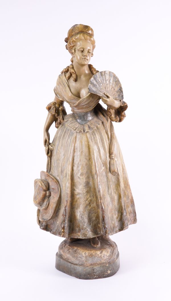 A GOLDSCHEIDER FIGURE OF A LADY