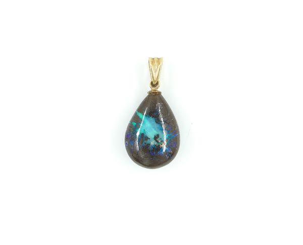 A BOULDER OPAL PENDANT