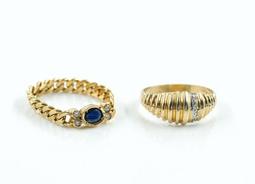 TWO GOLD RINGS (2)