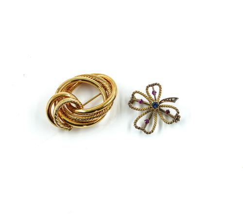 TWO BROOCHES (2)