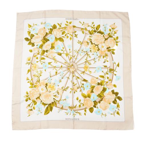 HERMES: 'ROMANTIQUE' SILK SCARF BY MAURICE TRANCHANT
