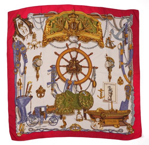 HERMES: THREE SILK SCARVES (3)