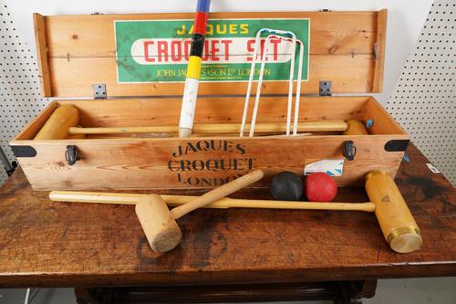 A JAQUES CROQUET SET