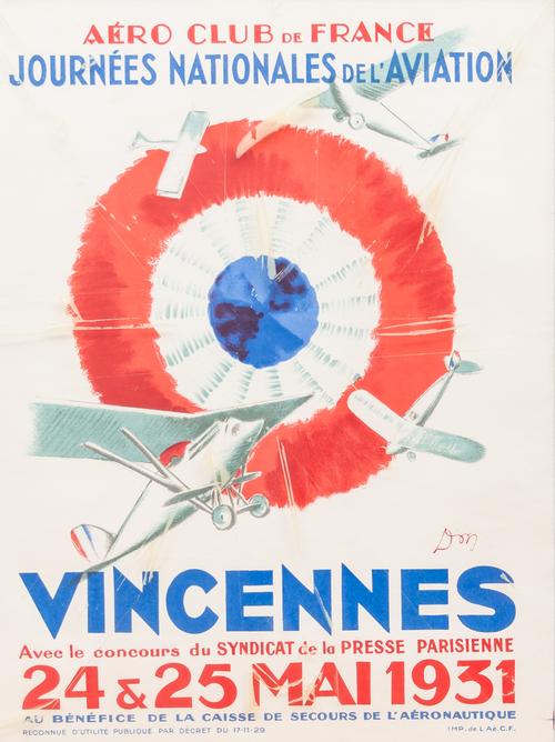 DON, AERO CLUB DE FRANCE VINCENNES POSTER