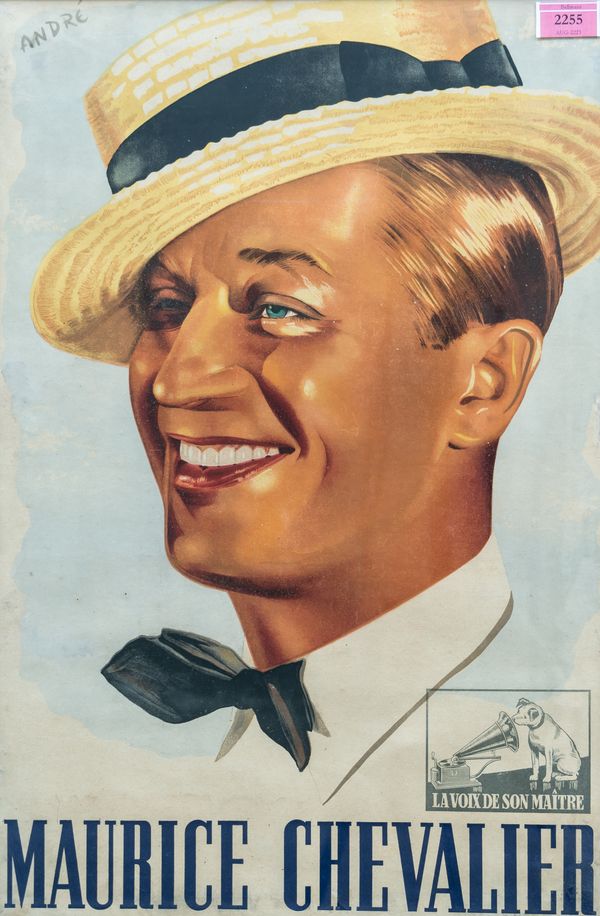 MAURICE CHEVALIER POSTER, LA VOIX DE SON MAITRE