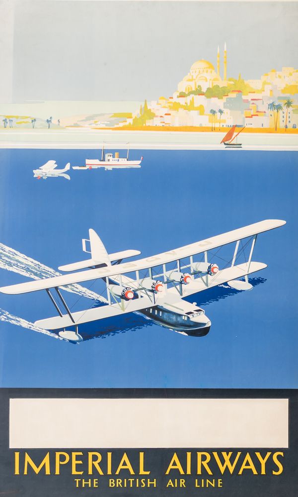 IMPERIAL AIRWAYS, THE BRITISH AIRLINE POSTER