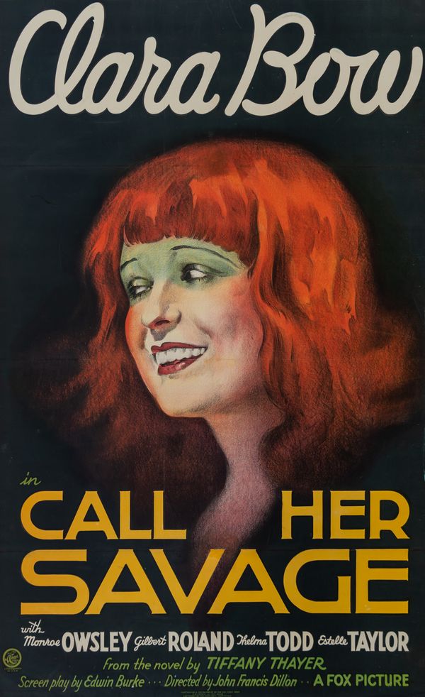 CALL HER SAVAGE WITH CLARA BOW POSTER