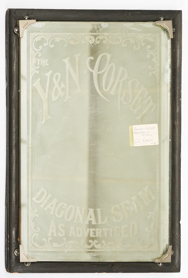 AN ADVERTISING MIRROR FOR 'Y & N CORSETS'