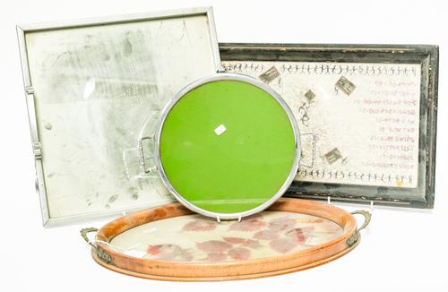 AN AMERICAN ART DECO COCKTAIL TRAY OR ‘THE WHEEL TRAY’ (4)