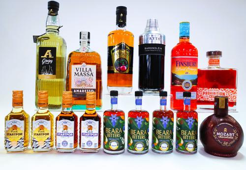 15 BOTTLES LIQUEURS AND BITTERS
