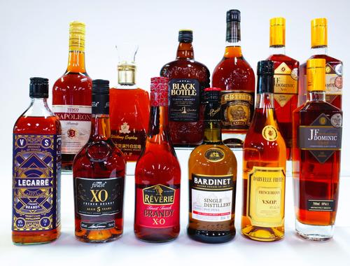12 BOTTLES BRANDY