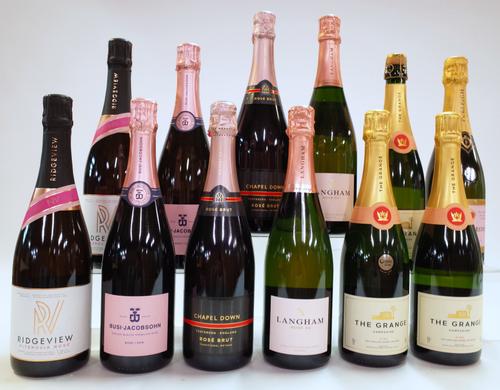 12 BOTTLES ENGLISH SPARKLING ROSÉ WINE