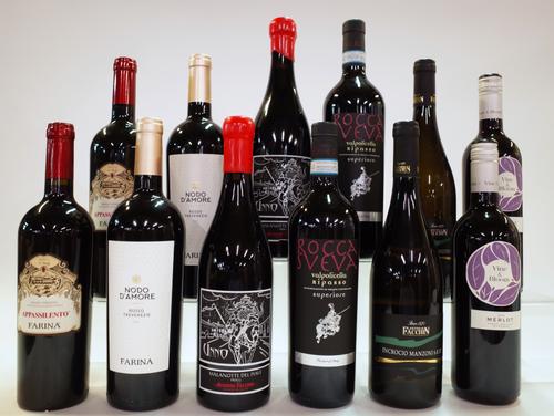 10 BOTTLES ITALIAN RED AND 2 WHITE WINE
