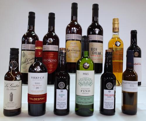 12 BOTTLES SHERRY