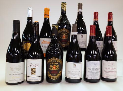 12 BOTTLES FRENCH RED WINE