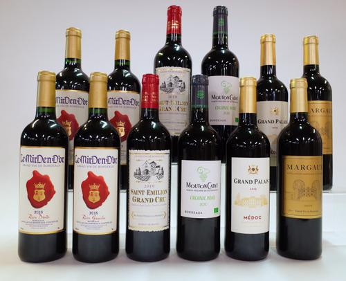 12 BOTTLES RED BORDEAUX