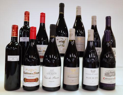 12 BOTTLES FRENCH RED WINE