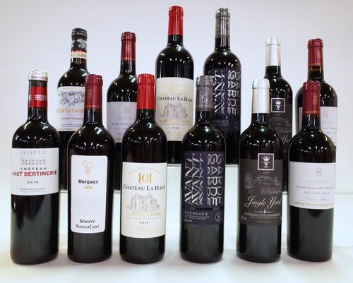 12 BOTTLES RED BORDEAUX