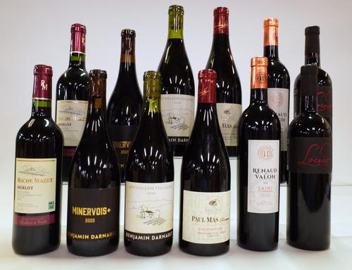 12 BOTTLES FRENCH RED WINE