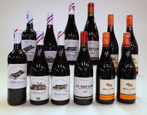 12 BOTTLES FRENCH RED WINE