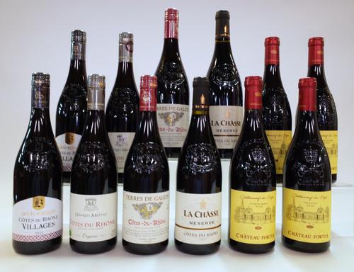 12 BOTTLES CÔTES DU RHÔNE