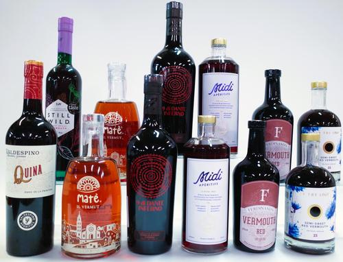 9 BOTTLES VERMOUTH AND 3 APERITIF