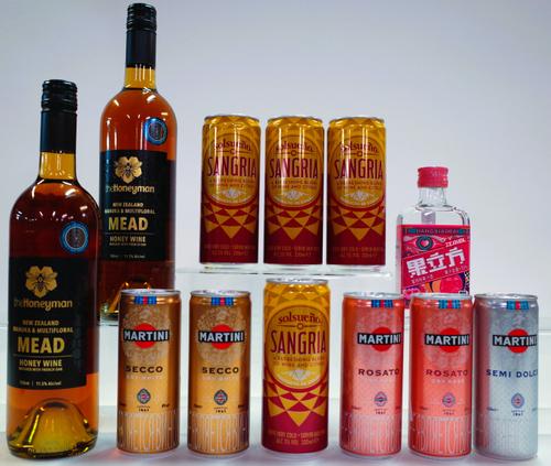 3 BOTTLES AND 9 CANS WINE BASED DRINKS