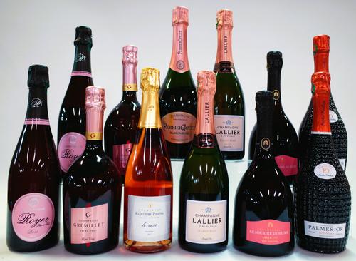 12 BOTTLES ROSÉ CHAMPAGNE