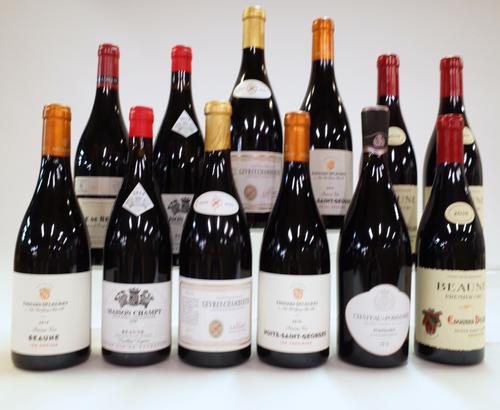 12 BOTTLES BURGUNDY RED WINE