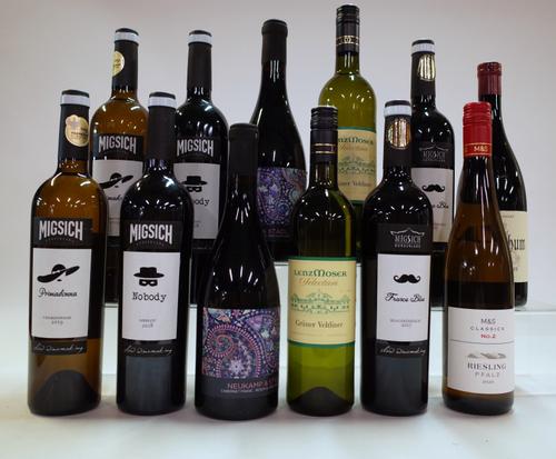 7 BOTTLES AUSTRIAN RED AND 5 WHITE WINE