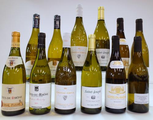 12 BOTTLES RHÔNE VALLEY WHITE WINE