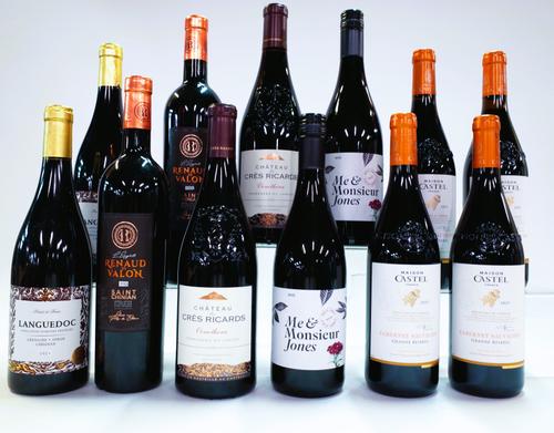 12 BOTTLES FRENCH RED WINE