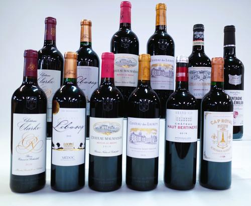12 BOTTLES FRENCH RED WINE