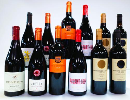 12 BOTTLES FRENCH RED WINE