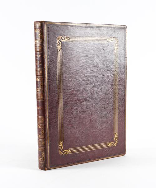 BRADFORD, William (c.1779-1857). Sketches of the Country, Character, and Costume, in Portugal and Spain, London, [1809], 4to, text in English and French, 55 hand-coloured aquatint plates, FINE contemporary plum morocco gilt. FIRST EDITION.