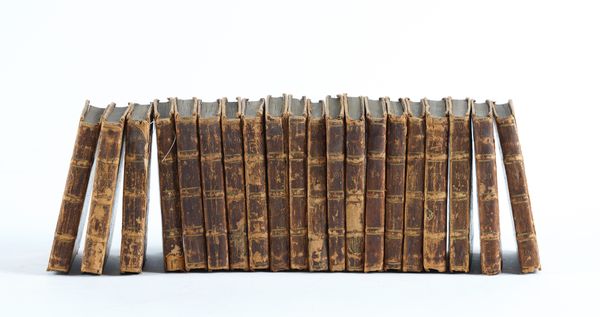 The Children's Friend, London, 1786, vols. I - III, V - X, XII - XX, XXII and XXIV only (of 24, i.e. 4 vols. lacking), 16mo, contemporary calf. VERY RARE. (20)