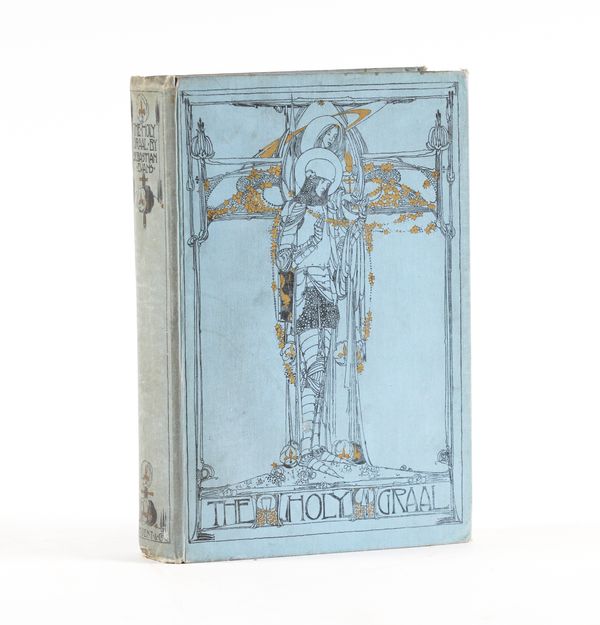 KING, Jessie Marion (1875-1949, illustrator) - The High History of the Holy Graal, London, 1903, large 8vo, 23 plates, original blue pictorial cloth gilt. With Christina Rossetti's Poems (London, [1910], 4to, 36 plates by Florence Harrison, buckram). (2)