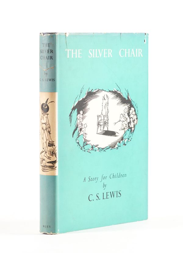 LEWIS, C. S. (1898-1963). The Silver Chair, London, 1950, 8vo, frontispiece and illustrations by Pauline Baynes, original cloth, green dust-jacket (torn without significant loss). THE FIRST EDITION OF THE FOURTH "NARNIA" NOVEL. RARE.