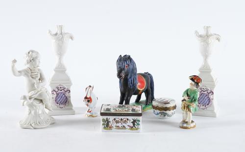 A GROUP OF GERMAN PORCELAIN