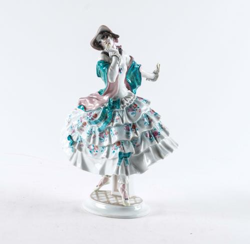 A MEISSEN FIGURE OF `ESTRELLA' FROM THE BALLET RUSSES