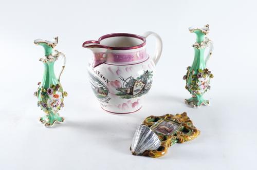 A  SMALL GROUP OF BRITISH AND CONTINENTAL CERAMICS