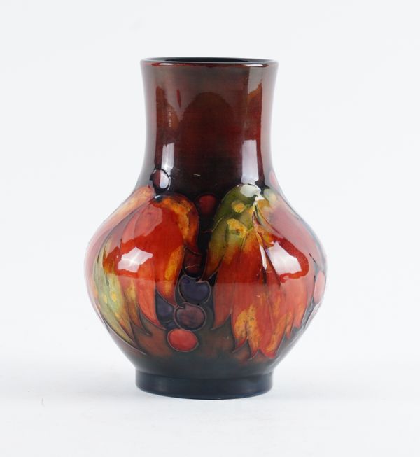 A MOORCROFT FLAMBE VASE