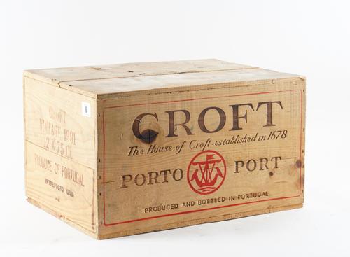 TWELVE BOTTLES OF CROFT VINTAGE PORT 1991 (12)