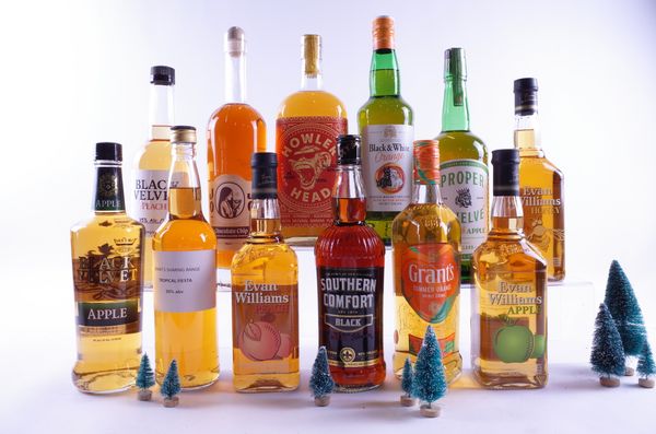 12 BOTTLES FLAVOURED WHISKEY