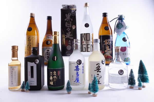 11 BOTTLES AND 1 CARTON SHOCHU