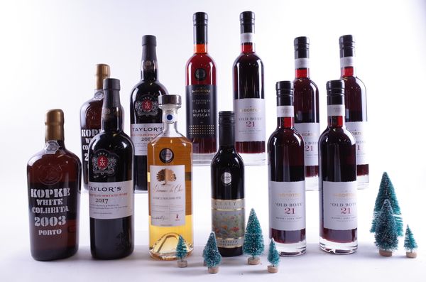 9 BOTTLES PORT AND 3 DESSERT WINE